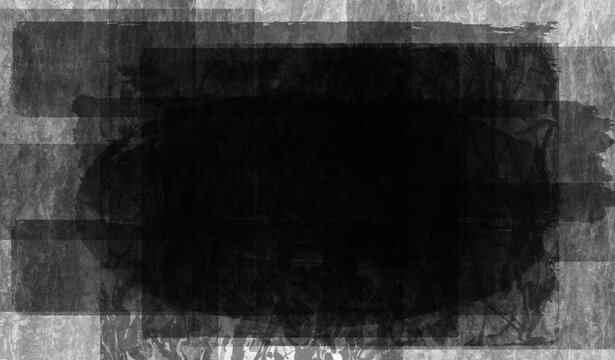 Top view, Abstract blurs geometric art  black white background texture design blank for text, Web background idea or brochure, illustration, gradiant backdrop, stock photo