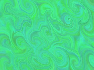 緑の渦巻き模様