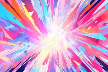 Vibrant Pop Art Background with Abstract Patterns, Generative AI