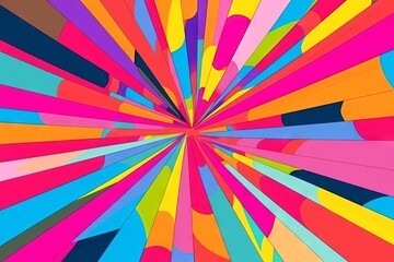 Vibrant Pop Art Background with Abstract Patterns, Generative AI