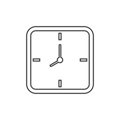 clock Icon Vector. Simple flat symbol. Illustration pictogram