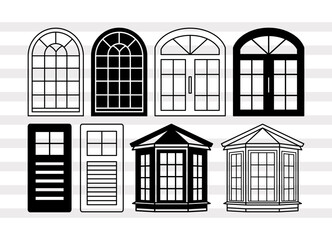 Window SVG, Close Windows Svg, Windows Silhouette, Windows Vector Svg, Window Frame Svg, Windows Bundle, P0002