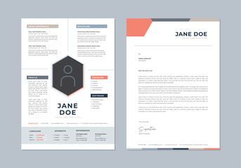 Modern Clean Polygonal Resume CV Template