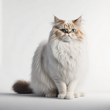 Persian Cat on a white background