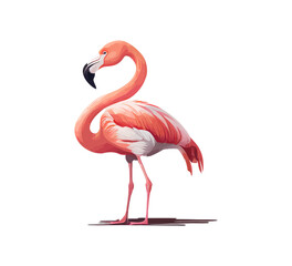 Flamingos. Vector illustration desing.