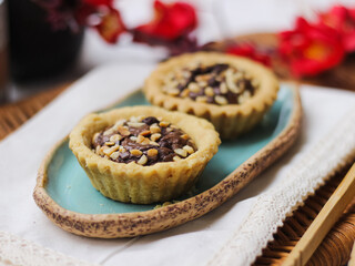 Mini Pie Brownies, sweet dessert suitable for tea or coffee time, with various topping