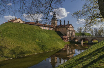 Obraz premium Nesvizh Castle is a palace and castle complex located in the city of Nesvizh in the Minsk region of Belarus