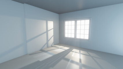 3D Rendering of Minimal Bright Interior