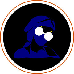 The illustrations and clipart. silhouette of a person