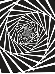 Swirl hypnotize spirals. Stair whirl hypnotism artwork.