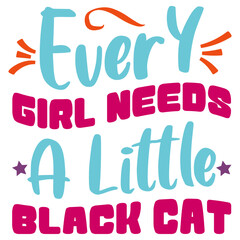 Retro Cat T-shirt Design, Vector