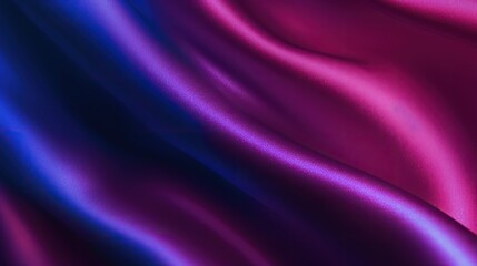 Fototapeta premium Black blue violet purple maroon red magenta silk satin. Color gradient. Colorful abstract background. Drapery, curtain. Soft folds. Shiny fabric. Glow glitter neon electric light metallic. Line stripe