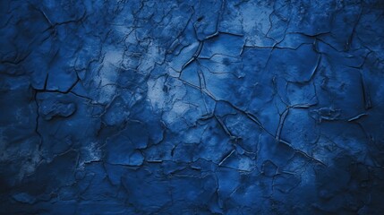 Naklejka premium Black dark navy blue texture background for design. Toned rough concrete surface. A painted old building wall with cracks. Close-up. Distressed, broken, crushed, collapsed, destruction.
