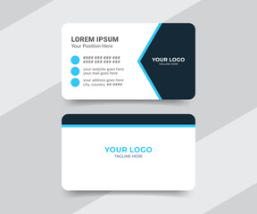 Medical healthcare doctor, clinic business card design template
