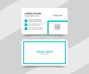 Abstract medical business card template
