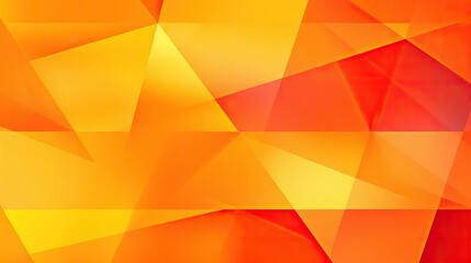 Fototapeta premium Yellow orange red abstract background for design. Geometric shapes. Triangles, squares, stripes, lines. Color gradient. Modern, futuristic. Colorful. Bright. Web banner