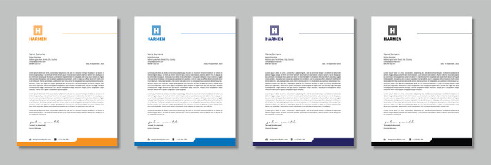 Modern Elegant Letterhead Template