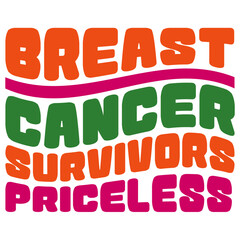 Retro Breast Cancer T-shirt Design, Vector