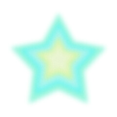 Obraz premium Green Gradient Star