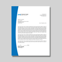 Clean Modern Letterhead Template