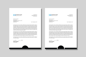 Minimal Professional Letterhead Template - 2 Variations