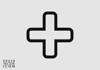 Obraz premium Add Icon vector image. Can be used for phone and tablet. Suitable for mobile apps, web apps and print media.