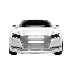 Naklejka premium Car isolated on white created with Generative AI