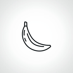 Banana line icon. Banana web linear icon.