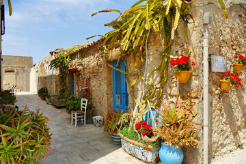 Glimpse of picturesque mediterranean destination Marzamemi Sicily Italy May 6 2023