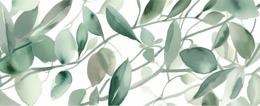 olive branch background. Generative AI © om