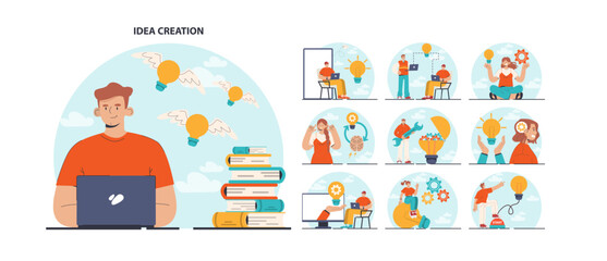Idea set. Generation of a creative concept or business solution