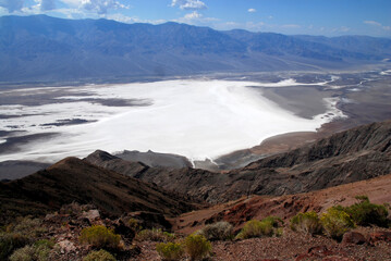 View over Badwater basin in Death Valley National Park from Dante's View overlook