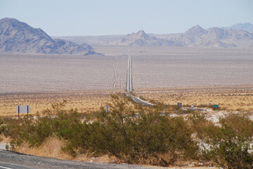 highway into Death Valley near Panamint Springs