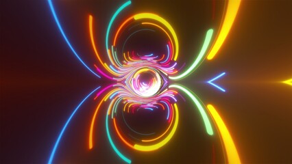 Obraz premium Colorful glow lights