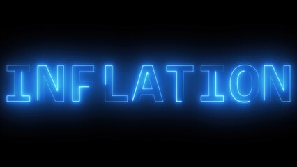 Neon inflation text