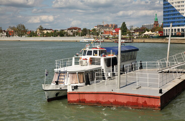 Kuban river in Krasnodar. Russia