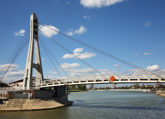 Bridge of kisses in Krasnodar. Russia