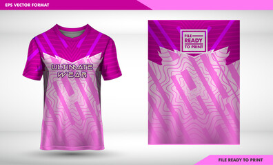 simple design jersey for woman Fabric textile design for Sport t-shirt, Soccer jersey mockup for football club. uniform front view