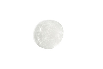 The texture of the liquid gel. Transparent texture of hyaluronic acid gel. Ball, circle. drop of gel. Isolated