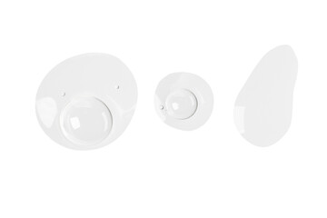 serum texture. Collagen. Chronically Face. Serum Cosmetic. Clear bubbles, air bubbles. Gel texture.  Transparent gel. Drops, trailing, medicine. On a white background.