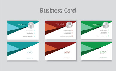 Business card design template for business