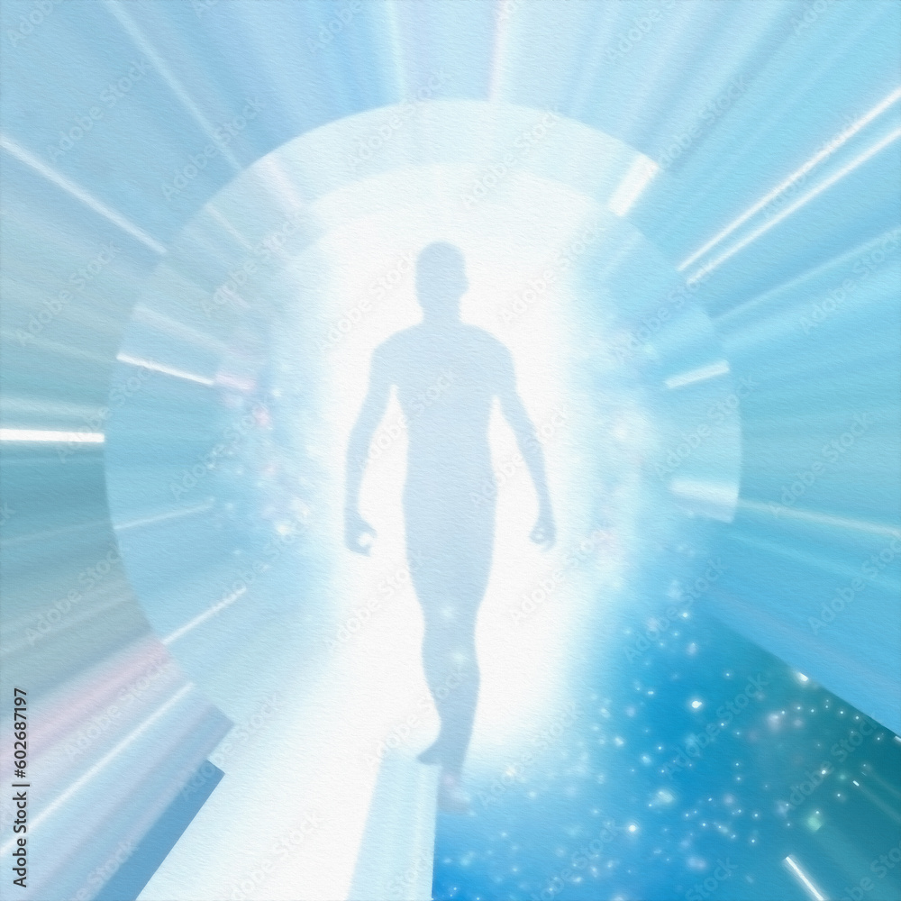 Canvas Prints traveler through space and time