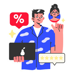 Customer shopping habits. Consumerism behavior and preferences.