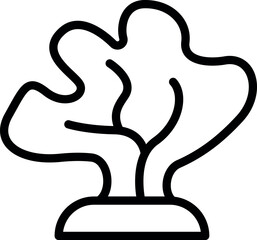 Water plant icon outline vector. Sea alga. Deep fauna