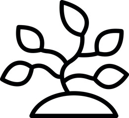 Algae plant icon outline vector. Nature food. Deep fauna