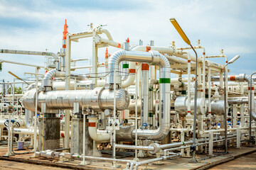 Exchanger afternoon of tank oil refinery pipeline plant steam vessel and column tank oil of Petrochemistry