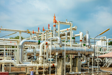 Exchanger afternoon of tank oil refinery pipeline plant steam vessel and column tank oil of Petrochemistry