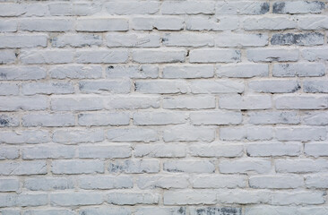 brick wall painted white background.