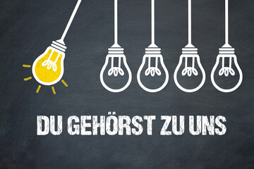 Fototapeta premium Du gehörst zu uns! 