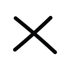 Hand Drawn Simple X Icon